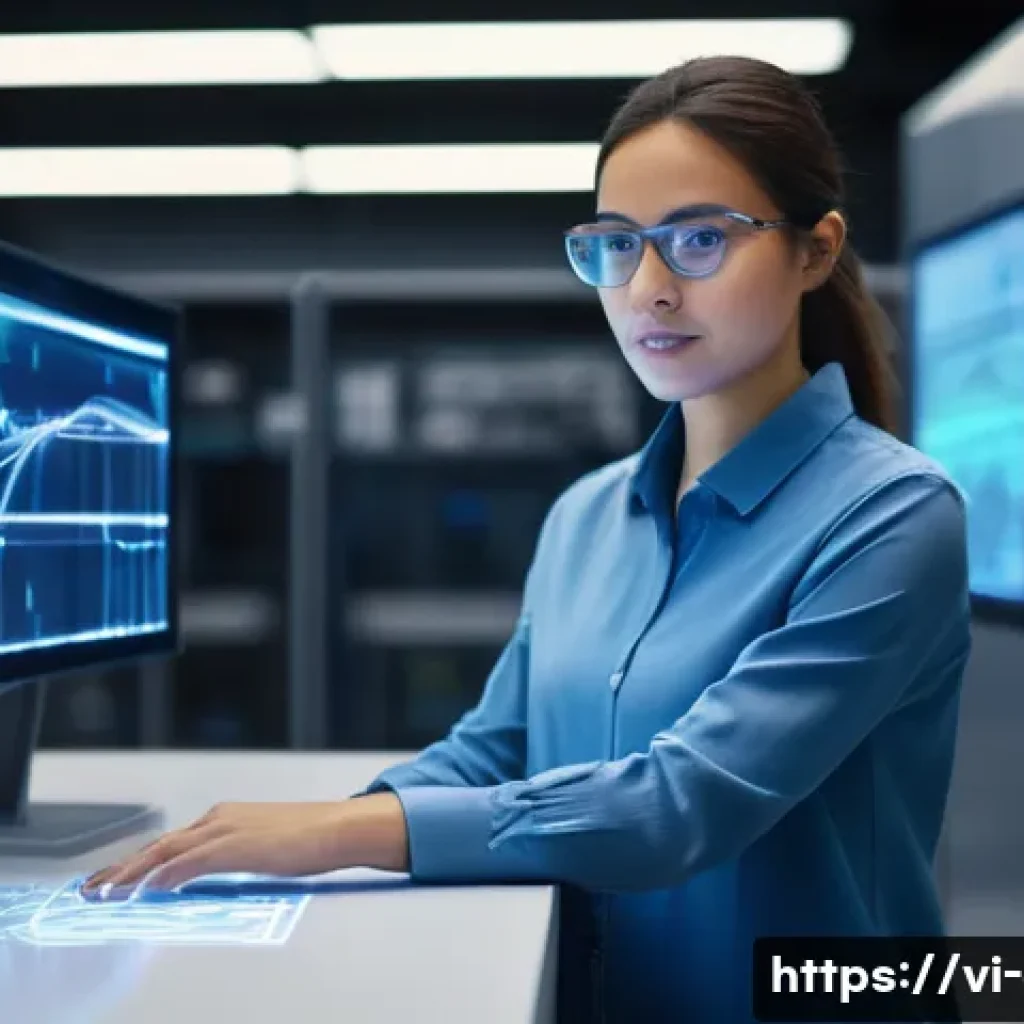전기기사와 전기공사기사의 상호 보완적 역할 - **Prompt:** A highly detailed, realistic image of a female Electrical Engineer in a modern, brightly...