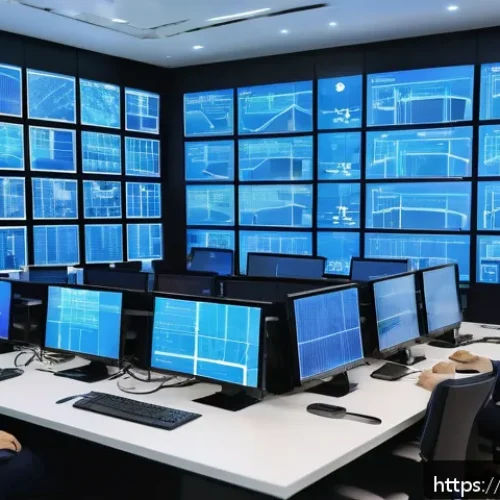 Home 32 전기기사와 스마트 그리드 기술 - A highly detailed futuristic smart electrical grid control room in Vietnam, featuring Vietnamese eng...