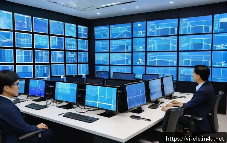 전기기사와 스마트 그리드 기술 - A highly detailed futuristic smart electrical grid control room in Vietnam, featuring Vietnamese eng...