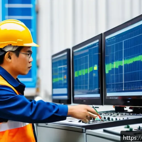 Home 30 전기공사기사와 전기 설비 시공 경험 - A modern industrial electrical construction site in Vietnam featuring a diverse team of engineers an...